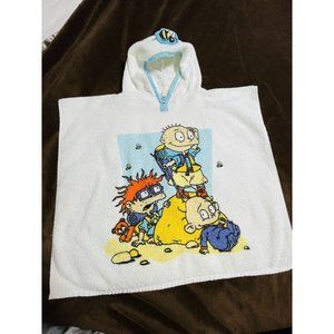 Rugrats Beach Bath Towel Hoodie Poncho Nickelodeon TV Cartoon 2-5 Years Vintage